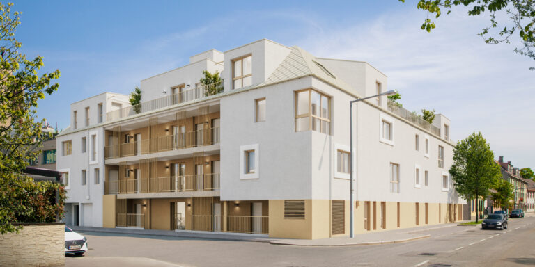 Dachgleiche bei Rustler-Projekten Vincent&Calvi in Wien Liesing