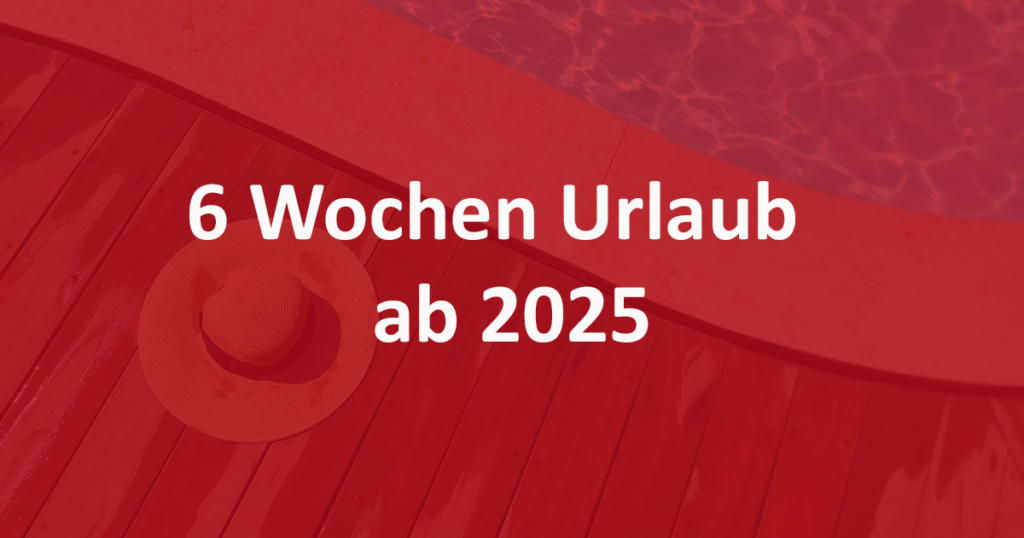6. Urlaubswoche bei uns im Facility Management