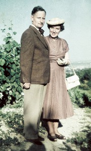 Das junge Paar Frieda und Günther Rustler